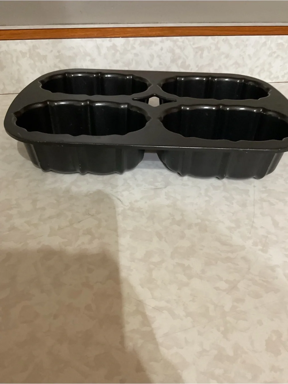 Nordic Ware Black Cast Aluminum 4-Cavity Loaf Pan Celtic knot design